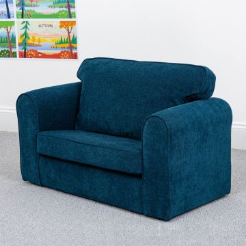 Wild Wood Children's Fixed Cover Sofa Teal
