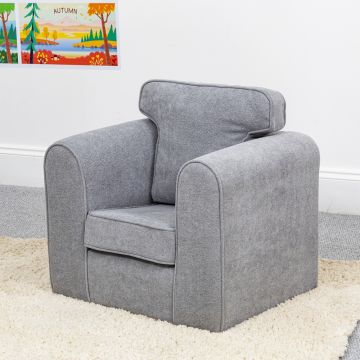 Wild Wood Fixed Cover Chair Grey