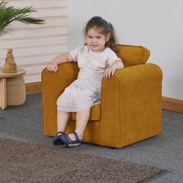 Wild Wood Fixed Cover Chair Mustard