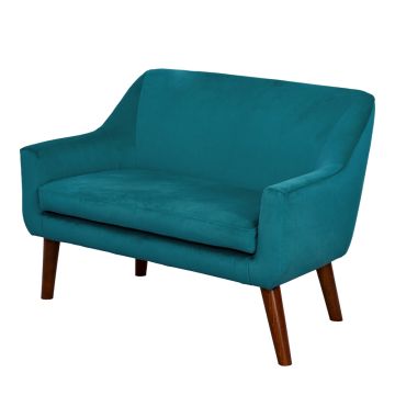 Wild Wood Children's Velvet Sofa Teal