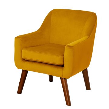 Wild Wood Children's Velvet Chair Mustard