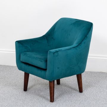 Wild Wood Children's Velvet Chair Teal