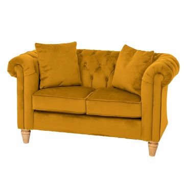 Wild Wood Children's Chesterfield Sofa Mustard