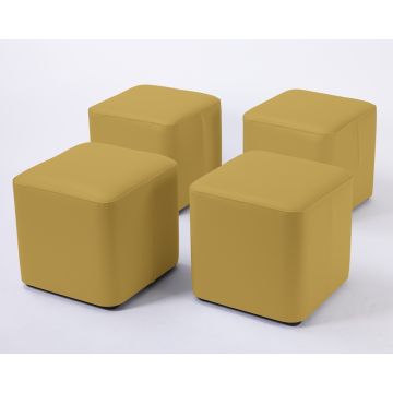 Wild Wood PVC Foam Cube 4pk Mustard
