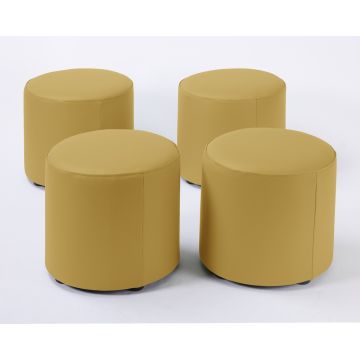 Wild Wood PVC Foam Dot 4pk Mustard