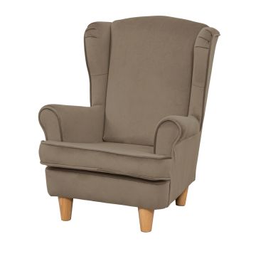 Wild Wood Wingback Chair Mink