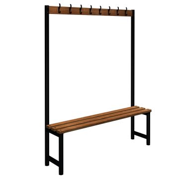 Single Cloakroom Unit L1000mm Black