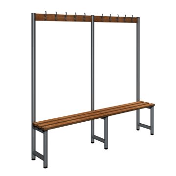 Single Cloakroom Unit L2000mm Grey