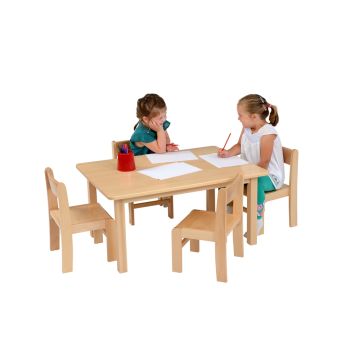 Solid Beech Rectangular Table L960 x H300mm