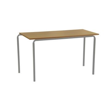 CB Rect 1200x600xH460mm LGrey Frame Beech Top