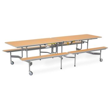 BY Bench Folding Dining Table 12 Seats Beech H690mm