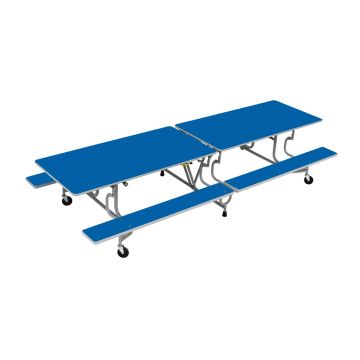 BY Bench Folding Dining Table 16 Seats Blue H740mm
