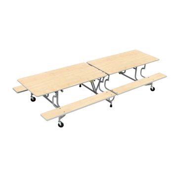BY Bench Folding Dining Table 16 Seats Maple H690mm