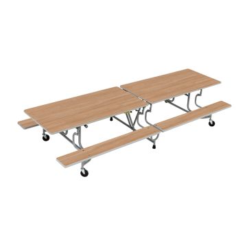 BY Bench Folding Dining Table 16 Seats Oak H690mm
