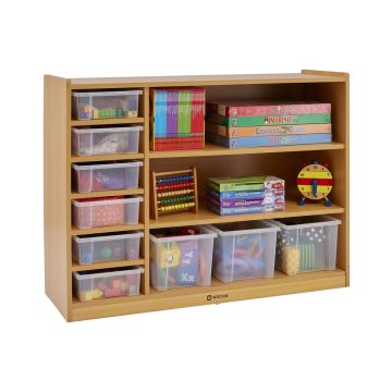 Milan 3 Level Multi-Storage Unit Beech H900xW1200xD400