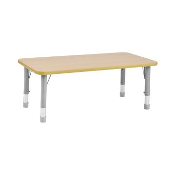 Milan Rectangular Table 6 Seater Grey Frame