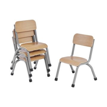 Milan Chair H260mm Grey Frame Pack of 4