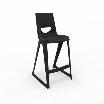 EN One High Chair 610mm Black with bag hook