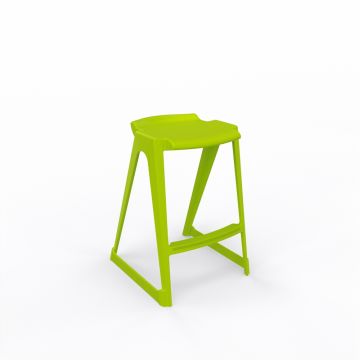 EN One Stool 685mm Lime Green with bag hook