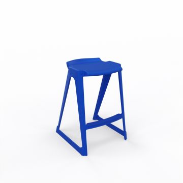 EN One Stool 685mm Royal Blue with bag hook