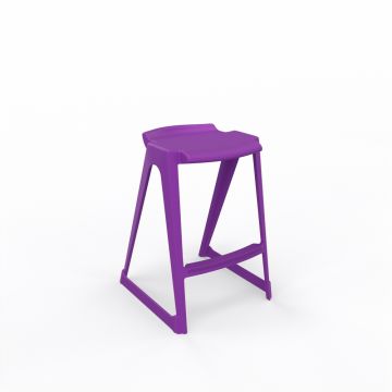 EN One Stool 685mm Velvet Purple