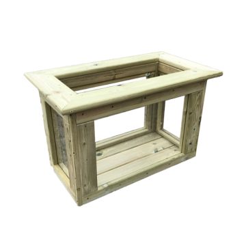 Outdoor Wooden Growing Box With Clear Sides