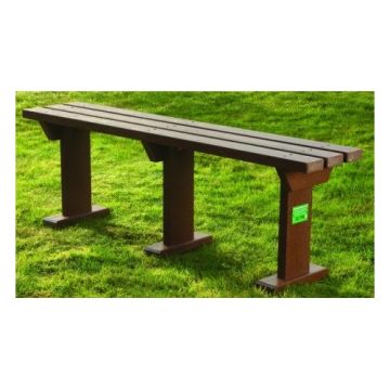 Eco Sturdy Adult Bench 3 Seater H490mm Brown