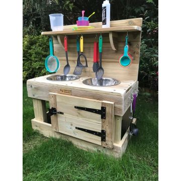 Double Dirt Mud Kitchen with Oven