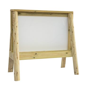 Rustic Whiteboard Painting Easel