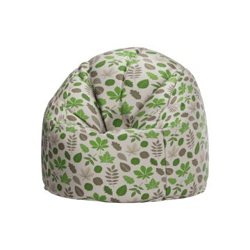 Wild Wood Primary Beanbag Mixed Leaves Beige