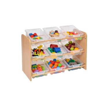 Room Scenes Classroom Tidy with 9 Clear Plastic Trays