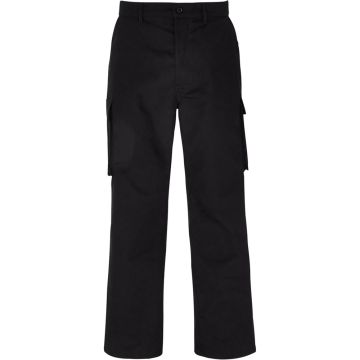 Mens Cargo Trousers 36 Tall Black