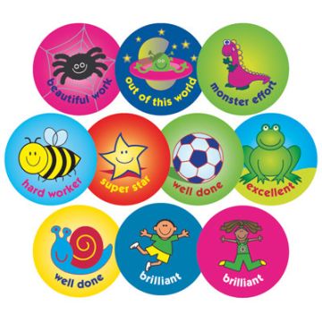 38mm Praise Stickers Variety Pack