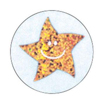 Sparkly Star Stickers Gold Pack of 140