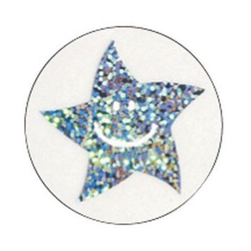 Sparkly Star Stickers Silver Pack 140