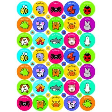 38/10mm A4 Exclamations Stickers Pack 590