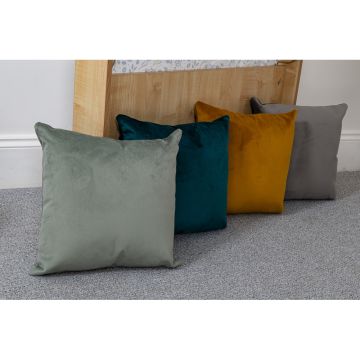 Wild Wood Velvet Cushions Mixed Colours 40 x 40cm Pack of 4