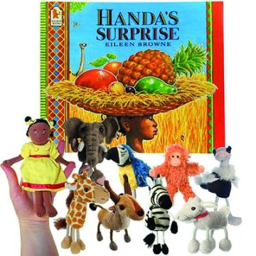 Handa's Surprise Set Book & Fingers Puppets