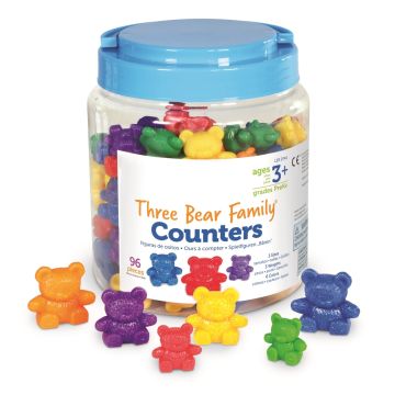 Three Bear Family Six Colour Counter Set of 96
