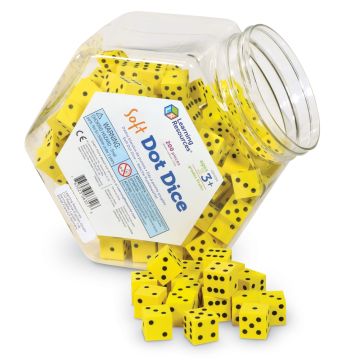 Soft Foam Dot Dice Pack of 200
