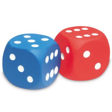 Large Foam Dot Dice Pack of 2