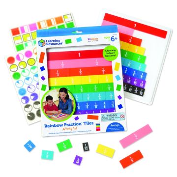 Rainbow FractionÂ® Tiles with Tray