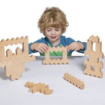 Wooden ZigZag Blocks