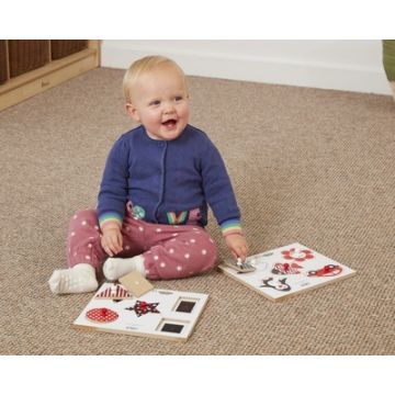 Black and White Peg Boards Pack of 2