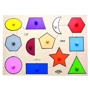 Large Geo Shapes Peg Board