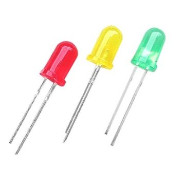 8mm LED Mixed Pack of 30 - R/G/Y