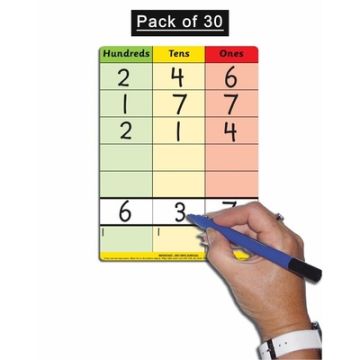 Childâ€™s Place Value Chart â€“ HTU Pack of 30