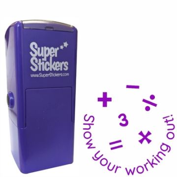 Teacher Stamp | Education Marking Stamp - Show Your Working Out Symbols