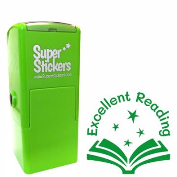 Teacher Stamp | Education Marking Stamp - Excellent Reading Book Design