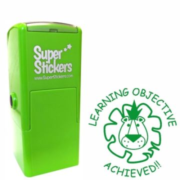 Teacher Stamp | Education Marking Stamp - Learning Objective Achieved Lion
